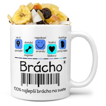 Hrnček Brácho 100% (Náplň hrnčeka: Tropická zmes)