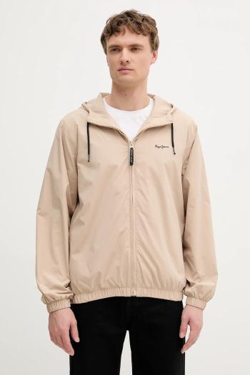 Bunda Pepe Jeans béžová farba, prechodná, PM403166