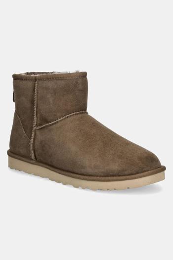 Semišové snehule UGG Classic Mini hnedá farba, 1002072-HCK