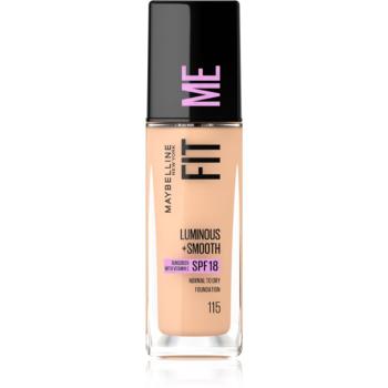 MAYBELLINE NEW YORK Fit Me! tekutý make-up pre rozjasnenie a vyhladenie pleti odtieň 115 Ivory 30 ml