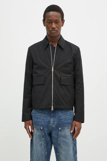 Vlnená bunda Paul Smith čierna farba, prechodná, M1R-031Z-N00041