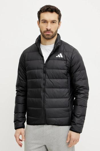 Páperová bunda adidas Essential čierna farba, prechodná, JD1046