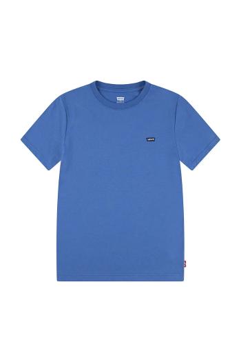 Detské bavlnené tričko Levi's LVB BATWING CHEST HIT tyrkysová farba, jednofarebné, 9EA100