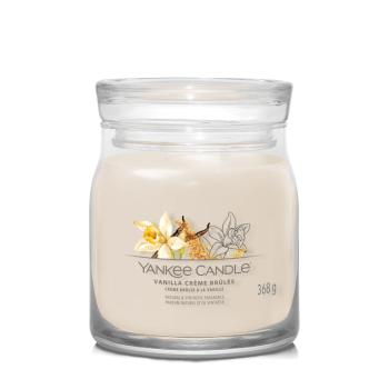 Yankee Candle Aromatická sviečka Signature sklo stredná Vanilla Creme Brulée 368 g