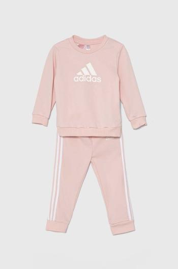 Detská tepláková súprava adidas I BOSog FT ružová farba, IZ4982