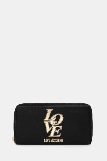 Peňaženka Love Moschino dámska, čierna farba, JC5664PP1