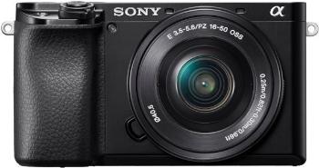 Digitális fényképezőgép Sony Alpha A6100 fekete + E PZ 16–50 mm f/3,5–5,6 OSS