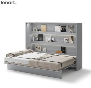 Dig-net nábytok Sklápacia posteľ Lenart BED CONCEPT BC-04 sivá | 140 x 200 cm
