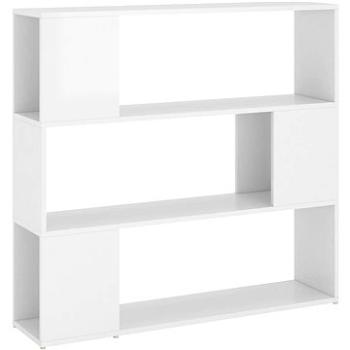 Shumee deliaca stena biela s vysokým leskom 100 × 24 × 94 cm, 809185