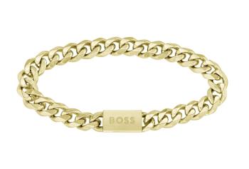 Hugo Boss Štýlový pozlátený náramok pre mužov Chain Link 1580403 19 cm