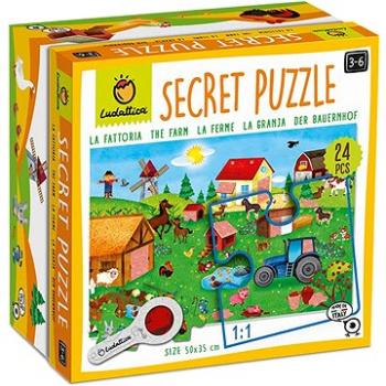 Ludattica Secret Puzzle s lupou, Farma (20293)