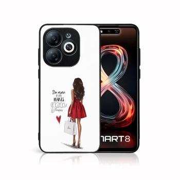 MY ART Ochranný kryt pre Infinix Smart 8 RED DRESS (137)