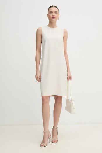 Šaty Calvin Klein béžová farba, mini, rovný strih, K20K208390