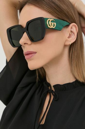 Slnečné okuliare Gucci dámske, zelená farba, GG0956S
