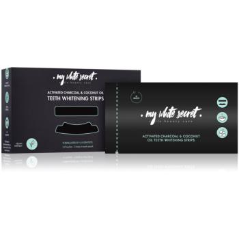 My White Secret Charcoal and Coconut Oil bieliace pásiky na zuby 14 ks