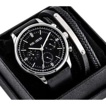 Elegantný pánsky darčekový set Paul Lorens – hodinky a topánky (zg362e)