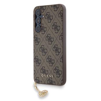 GUESS 4G Kryt s príveskom Samsung Galaxy A55 5G hnedý