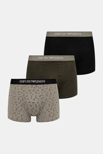 Boxerky Emporio Armani Underwear 3-pak zelená farba, EM000260 AF10800