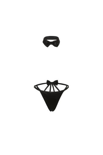 Čierny dvojdielny set s motýlikom Tuxedo me please