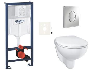 Závesný wc set do ľahkých stien / predstenová montáž GROHE Bau Ceramic SIKOGRSBAUSA