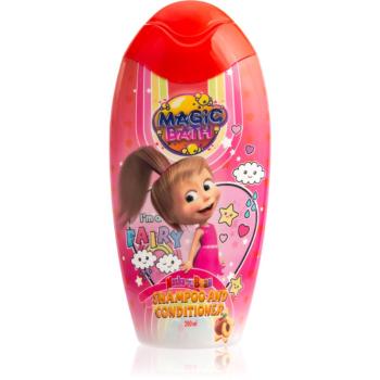 Masha & The Bear Magic Bath Shampoo and Conditioner šampón a kondicionér 2 v1 pre deti 200 ml