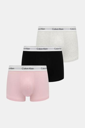 Bavlnené boxerky Calvin Klein Underwear 3-pak ružová farba, LV00NB4389