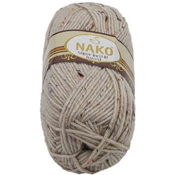 Tweed 100 g – 6383 béžová s nopkami (7815)