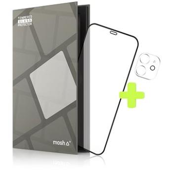 Tempered Glass Protector rámčekové na iPhone 12 + sklo na kameru (Case Friendly) (TGR-AI12-BL)