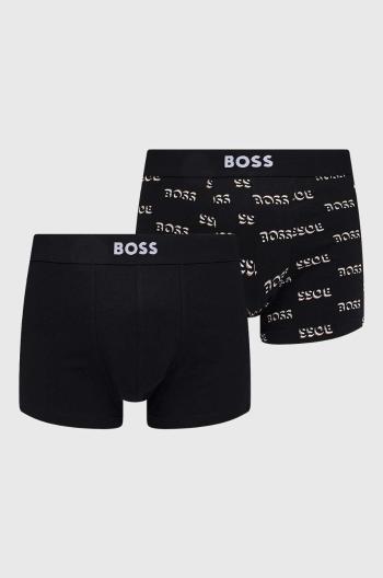 Boxerky BOSS 2-pak pánske, čierna farba, 50509267