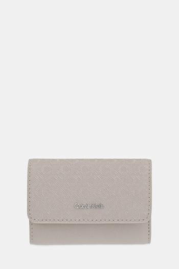 Peňaženka Calvin Klein dámska, béžová farba, LV04F1038G