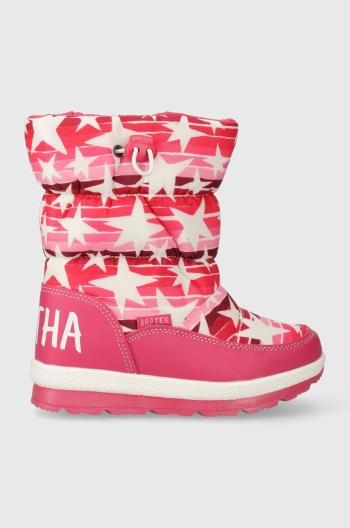 Detské snehule Agatha Ruiz de la Prada fialová farba