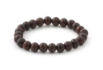 Agato Korálkový náramok z palisandrového dreva MINK02 19 cm
