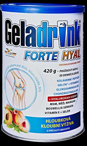 GELADRINK Forte Hyal Práškový nápoj broskyňa 420 g