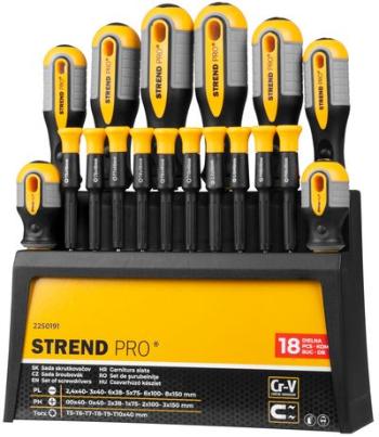 Sada skrutkovačov Strend Pro SDX72-118, 18 dielna, Torx + ploché + Phillips