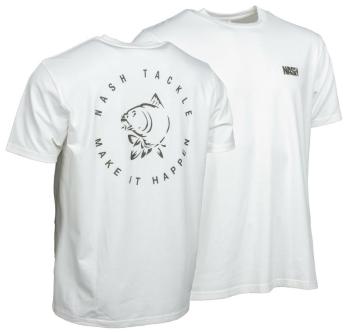 Nash tričko make it happen carp logo t-shirt ecru - xxxl