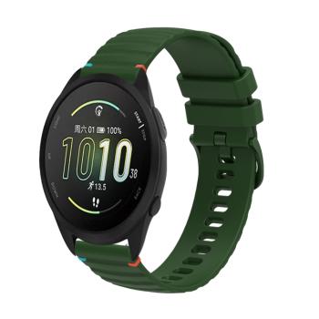 WAVY Silikónový remienok pre Garmin Forerunner 165 tmavozelený