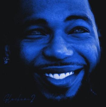 Key Glock - Glockoma 2 (Deluxe Edition) (Blue & White Marble w/ Red Splatter Coloured) (2 LP)