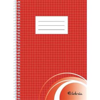 VICTORIA PAPER Spirálfüzet, A5, kockás, 70 lap, VICTORIA PAPER