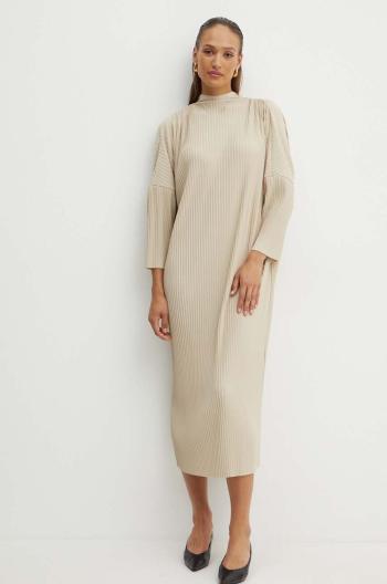 Šaty Max Mara Leisure béžová farba, midi, oversize, 2426626067600