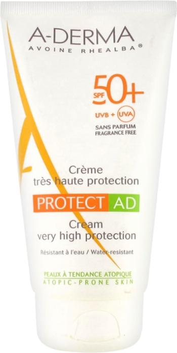 A-DERMA Ochranný opaľovací krém pre atopickú pokožku SPF 50+ Protect AD (Very High Protection Cream) 150 ml