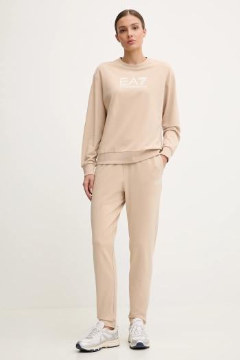 Tepláková súprava EA7 Emporio Armani béžová farba, AF13135.7W000115