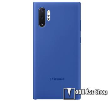 Samsung Galaxy Note10 Plus, Note10 Plus 5G, Samsung műanyag védőtok, Szilikon betét, EF-PN975TLEG, Kék
