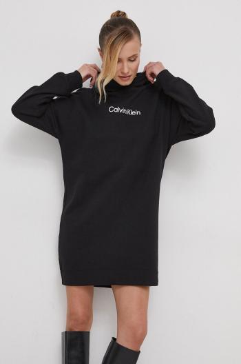 Bavlnené šaty Calvin Klein čierna farba,mini,oversize,K20K206897