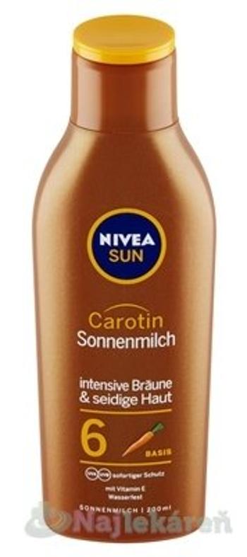 NIVEA SUN Mlieko na opaľovanie OF6 s karoténom 200 ml