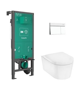Závesný wc set Hansgrohe EluPura S do ľahkých stien / predstenová 60303700