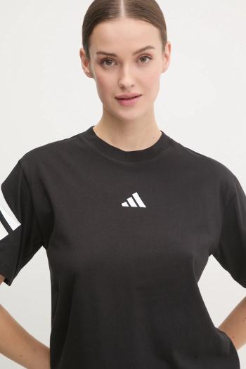 Bavlnené tričko adidas Future Icons dámske, čierna farba, JE0237