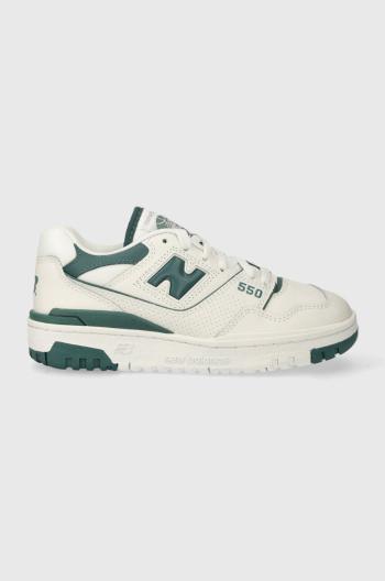 Kožené tenisky New Balance 550 šedá farba, BBW550BI
