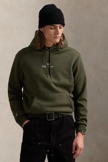 Mikina Polo Ralph Lauren pánska, čierna farba, s kapucňou, s nášivkou, 710936586
