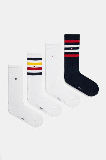 Ponožky Tommy Hilfiger 4-pak pánske, tmavomodrá farba, 701235883