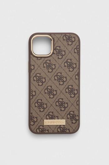 Puzdro na mobil Guess iPhone 14 Plus 6,7" hnedá farba